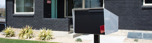 Post mount modern mailbox | curbside modern mailbox | modern mailbox with post