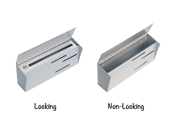 locking modern mailbox | non-locking modern mailbox | locking wall mounted modern mailbox | non-locking wall mounted mailbox