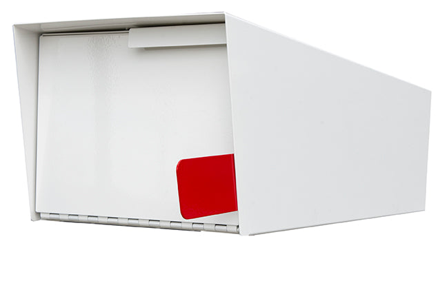 Modern Mailbox | Post Mount Mailbox | Modern Mailbox With Post White