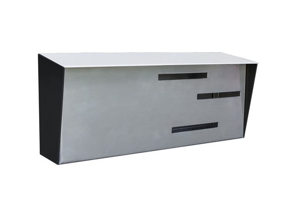 Modern Mailbox | Mid Century Modern Mailbox | White/Black/Stainless Steel Modern Wall Mounted Mailbox